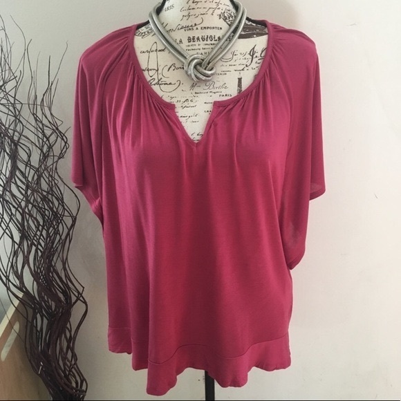 GAP | Tops | Nwt Gap Flowy Wide Sleeve Rose Color Top | Poshmark